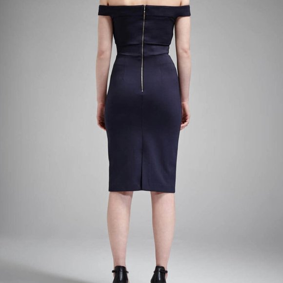 N/Nicholas Ponti Off Shoulder Strap Dress Navy Dress size 8 - Picture 2 of 7